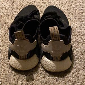 Adidas NMD R1 Black Ice Purple Tan Gold Woman 7.5